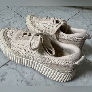 Size 9 Women’s Dolce Vita sandstone knit sneakers (best seller)